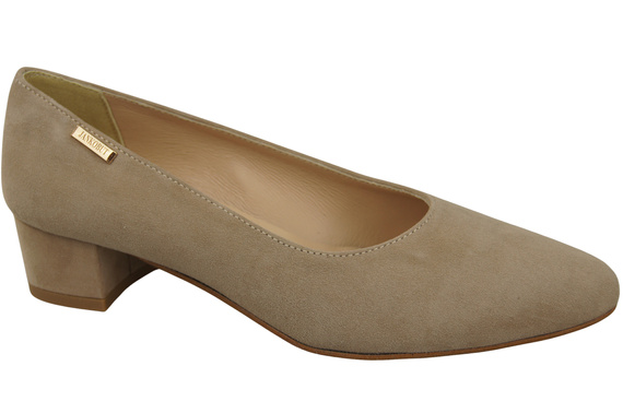 Bequeme Damen-Schuhe Cappuccino Dunkel aus echtem Veloursleder 220 Z ElitaBut