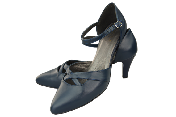 Damenschuhe Sandalen Marineblau Naturleder 151 ElitaBut