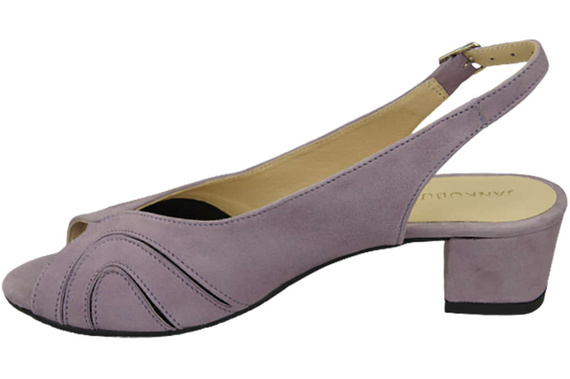 Damenschuhe Sandalen, natürliches Wildleder, Lila 991 ElitaBut
