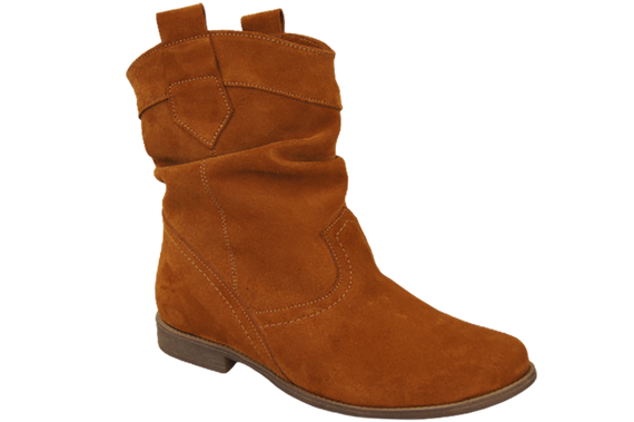 Schuhe Damen Stiefeletten Frühling/Herbst Naturveloursleder Rot 117 L ElitaBut