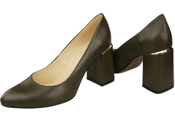 Damenschuhe Olivenpumps, Naturleder 179 ElitaBut