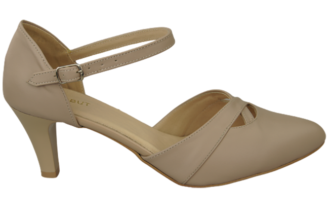 Damenschuhe Sandalen Cappuccino Grain Naturleder 151 ElitaBut