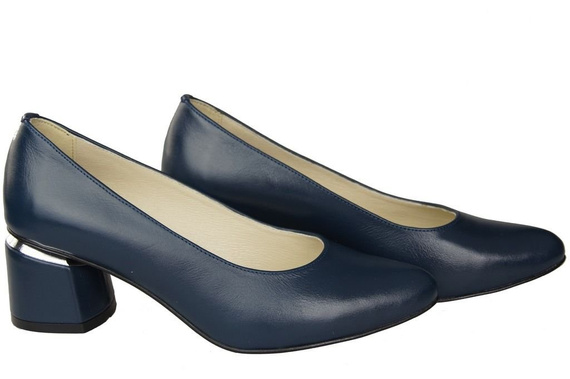 Damenschuhe Pumps Marineblau Naturleder 143 ElitaBut