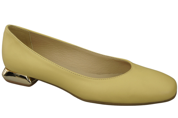 Flache Frauen Schuhe Banane Dekorative Ferse Naturleder 209 ElitaBut