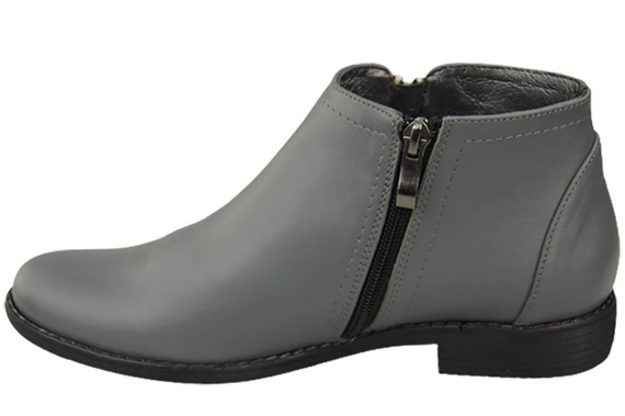 Frühlingsstiefel für Damenschuhe, Naturleder, Grau 872 ElitaBut