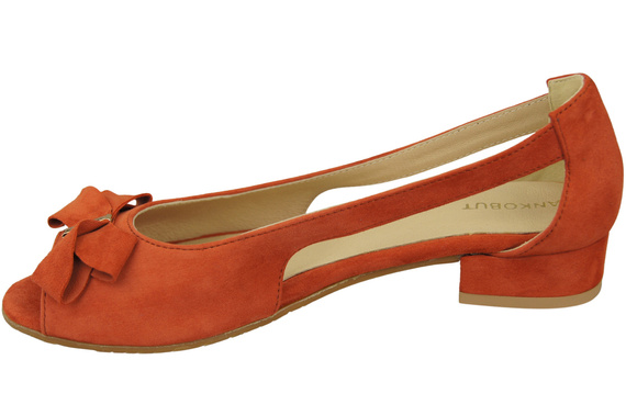 Schuhe Damensandalen Ziegelrot Naturleder Wildleder 994 Kombination aus Stil und Komfort ElitaBut