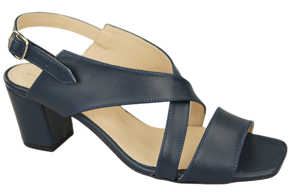 Damenschuhe Sandalen Marineblau Naturleder 149 ElitaBut