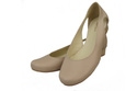 Damen-Ballerinas Cappuccino, Naturleder 103 ElitaBut