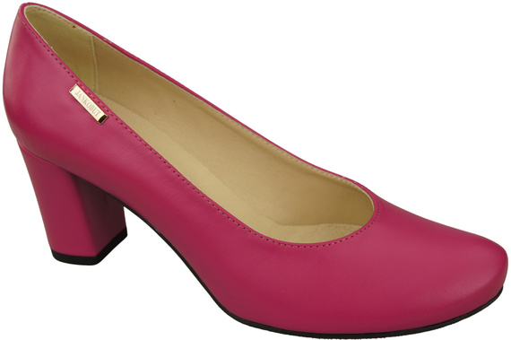 Klassische Damen Purpurfarbig Leder Mandel Nase Pumps 201 ElitaBut