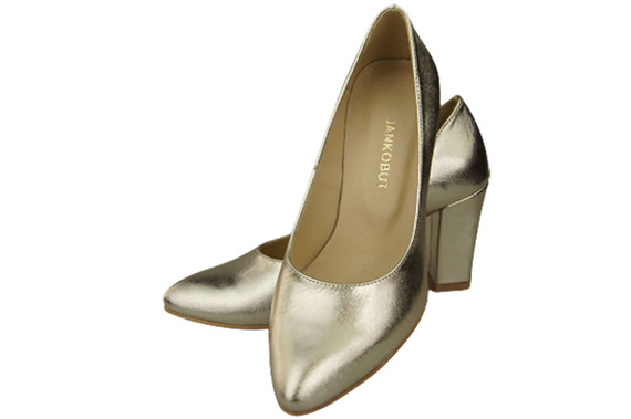 Damenschuhe Goldene Pumps, Naturleder 170 ElitaBut