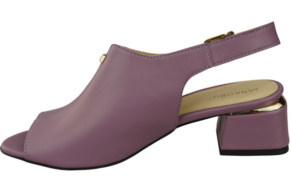 Damenschuhe Sandalen Lila Goldschnalle Naturleder 198 ElitaBut