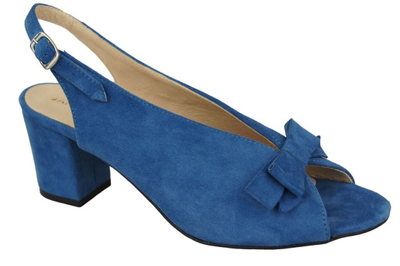 Damenschuhe Sandalen Blau, Naturleder, Wildleder 148 ElitaBut
