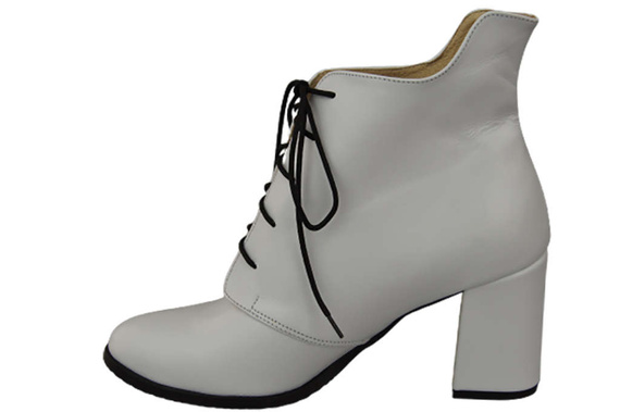 Damenschuhe Schnürstiefel Frühling/Herbst Naturleder Weiß 174 L ElitaBut