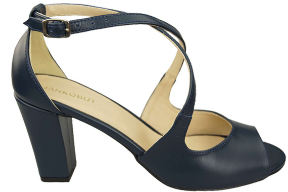 Damenschuhe Sandalen Marineblau Naturleder 186 ElitaBut