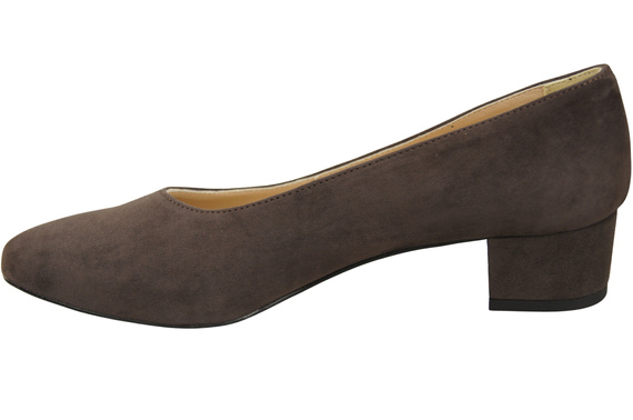 Bequeme Damen-Schuhe Schokolade aus echtem Veloursleder 220 Z ElitaBut