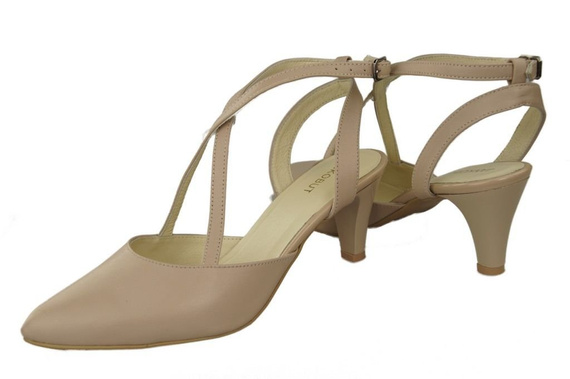 Damenschuhe Sandalen Cappuccino Grain Naturleder 129 ElitaBut