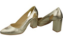 Damenschuhe Goldene Pumps, Naturleder 184 ElitaBut