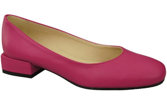 Bequeme Frauen Schuhe Purpurfarbig Flats Natural Leder 204 ElitaBut