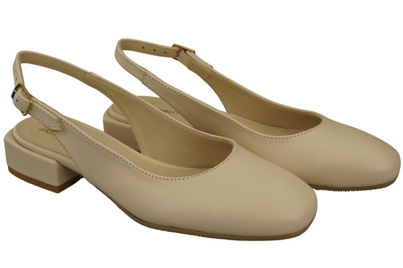 Damen Schuhe Sandalen Beige Flacher Absatz Naturleder 206 ElitaBut