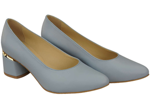 Damenschuhe Pumps Hellblau Naturleder 143 ElitaBut