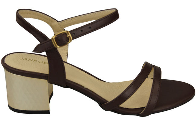 Damenschuhe Schokolade Naturleder 197 Sinnlich freizügige Fußsandalen ElitaBut