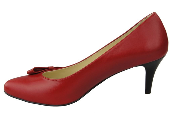Damenschuhe Pumps Naturleder Rot 989 ElitaBut