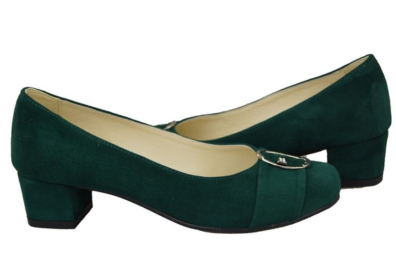 Damenschuhe Pumps Malachit Naturleder Wildleder 135 ElitaBut