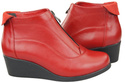 Damenstiefel Frühling/Herbst, Naturleder, Rot, 133 L, ElitaBut