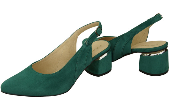 Damensandalen aus natürlichem Wildleder Malachit Eleganz und Komfort 196 von ElitaBut