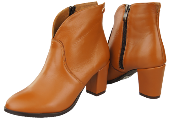 Damenstiefel Frühling/Herbst, Naturleder, Rot, 152 L, ElitaBut