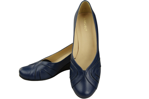 Damen Schwarz Naturleder Gestiefelte Marineblau 828 ElitaBut