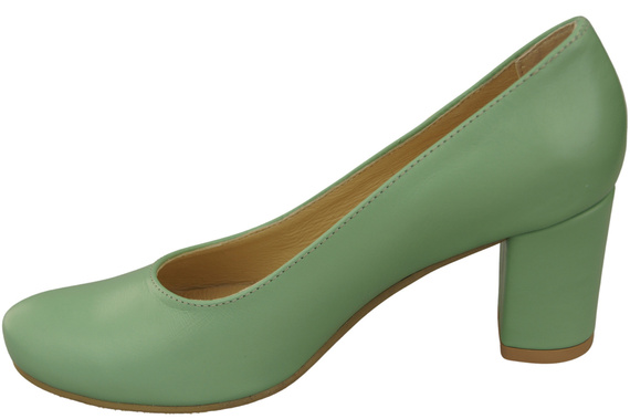 Klassische Damen Minze Leder Mandel Nase Pumps 201 ElitaBut