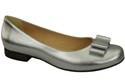 Damen Ballerinas Naturleder Silber 702 ElitaBut