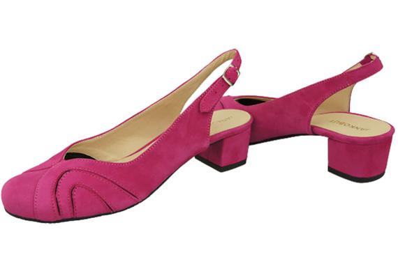 Damenschuhe Sandalen, Naturleder, Wildleder, Lila 842 von ElitaBut