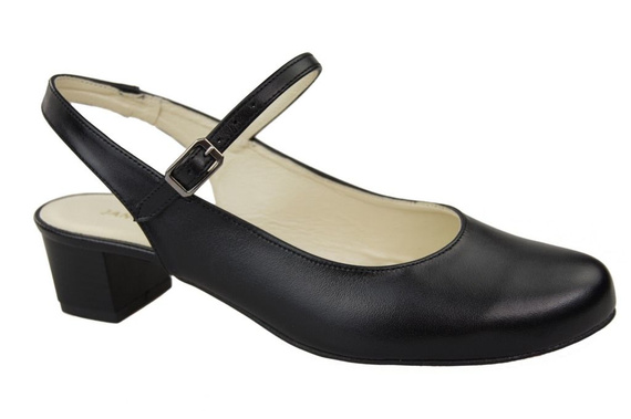 Damenschuhe Sandale Schwarz Naturleder 108 ElitaBut