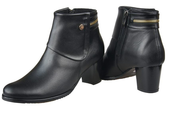 Damenstiefel, warm, Naturleder, Schwarz 880 Z ElitaBut