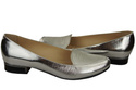 Damen Ballerinas Lords, Naturleder, Silber 908 ElitaBut