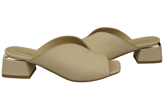 Damen Schuhe Absätze Flip Flops Beige Naturleder 210 ElitaBut