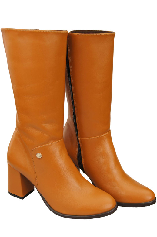 Halbhohe Damenstiefel, Naturleder, Rude 189 ElitaBut