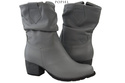Schuhe Damen-Stiefeletten, Naturleder, Grau 792 ElitaBut