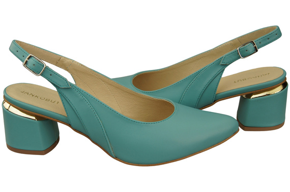 Damenschuhe Türkis Sandalen Naturleder 196 ElitaBut