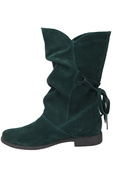 Damen-Winterstiefel, natürliches Veloursleder, Malachit 999 Z ElitaBut