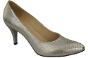 Damenschuhe Silber Pumps Schlangenmotiv Naturleder 150 ElitaBut