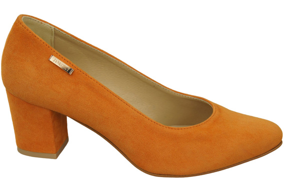 Damenschuhe Pumps Orange Naturleder Wildleder 106 ElitaBut