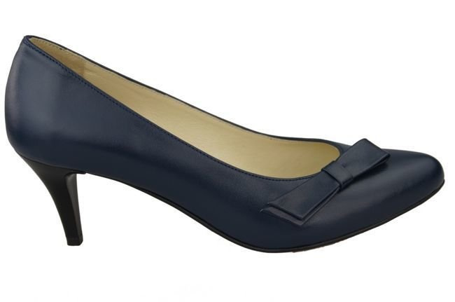 Damenschuhe Pumps Naturleder Marineblau 989 ElitaBut