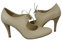 Damenschuhe Pumps Naturleder Beige Ecru 553 ElitaBut