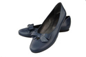 Damen-Ballerinas Marineblau, Naturleder 998 ElitaBut
