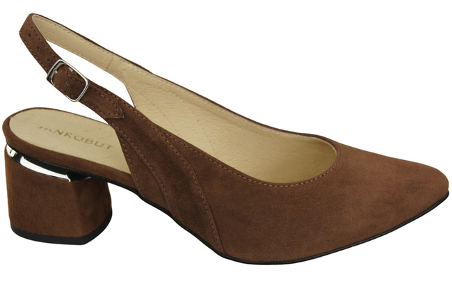 Damensandalen aus natürlichem Wildleder Braun Eleganz und Komfort 196 von ElitaBut