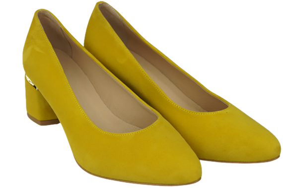 Damenschuhe Zitronenpumps Natürliches Wildleder 143 Von ElitaBut