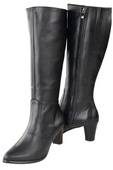 Damenstiefel, Naturleder, Schwarz 982 ElitaBut